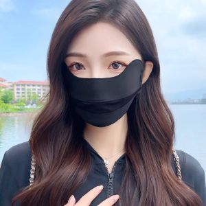 Sunscreen mask lightweight breathable high beauty UV resistant 3D eye corner and full face protection summer ice silk sunshade mask