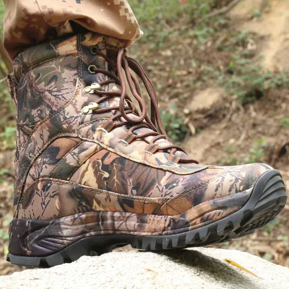 Camuflaje Cunge Boots Cungel Outdoor Hiking Shoes Men Camouflage