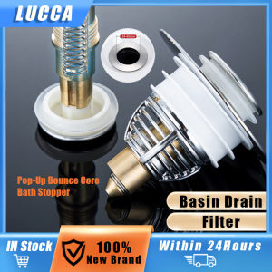 1Pcs Copper Core + Steel Shell Durable Pop-Up Bounce Core  Adjustable Bath Stopper Sink Filter