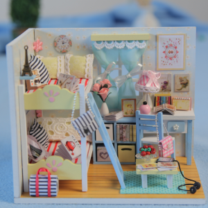 Miniature DIY Dollhouse Wooden House Kit