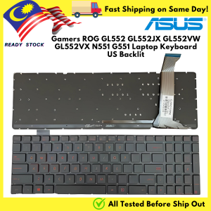 HIGH QUALITY GAMERS ASUS ROG GL552 GL552JX GL552VW GL552VX N551 G551 Laptop Keyboard US Backlit