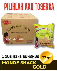 Monde Serena SNACK GOLD 30 gr  sekarang 27 gr - ( HARGA 1 DUS isi 45 pcs )
