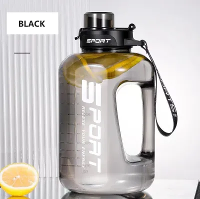 Ready Stock -1.7L / 2.5L Large Capacity Sport Water Bottle Large Water Bottle With Strap Portable Plastic School BPA Free with straw ✅✅✅✅✅✅**** PRINTING CUSTOM LOGO AVAILABLE *****✅✅✅✅✅✅