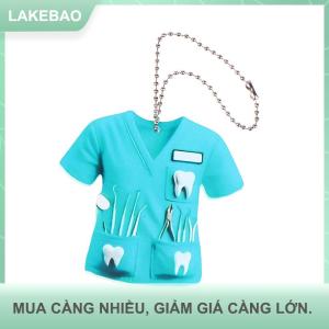 【LAKEBAO】 Chic nha sĩ trang phục Mặt dây chuyền Keychain bác sĩ theo chủ đề 2D phẳng Acrylic trang trí quyến rũ treo trang trí cho xe túi xách lễ hội quà tặng