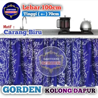 Gorden Kolong Dapur Minimalis Murah Kolong Korden Meja Dapur Plus Tali Size Tinggi 75 cm Lebar 100 cm