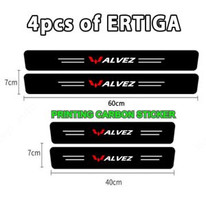 Wuling alvez Print sill plate alvez carbon 3D anti gores pintu pijakan mobil alvez 4pcs