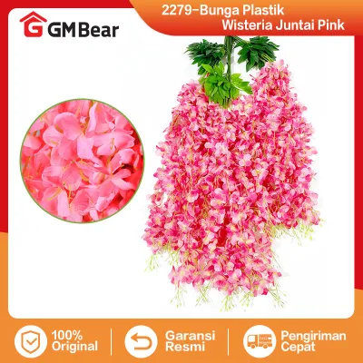 GM Bear Bunga Wisteria Juntai Artificial P0581 - Bunga Wisteria Juntai Imitasi Artificial Flowers