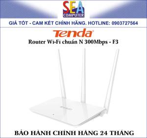 Tenda Router Wifi Chuẩn N 300Mbps - F3