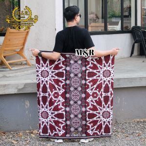 Sarung Batik Printing M&R Motif Cakra Pekalongan Santri Pria Dewasa Cap Paduka Terbaru Kekinian