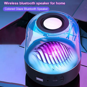Computer Audio Bluetooth Speaker Mini Glaze Colorful Light Subwoofer Card Speaker