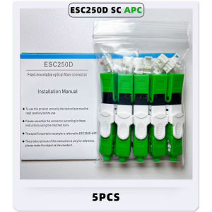 5PCS 10PCS ESC250D SC Connector UPC/ APC Optical Fiber Quick Connector SC Fiber Optic Fast Connector Embedded Type