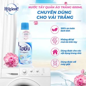 Nước Tẩy Quần Áo Hygiene 250ml Thái Lan – Tẩy Vết Bẩn Khử Mùi Không Phai Màu Dùng Cho Đồ Trắng Màu - Happy Home 4U