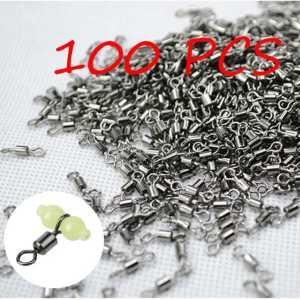 COD 100 Pcs Kili Kili Swivel JYJ Konektor Umpan Kail Pancing No.5 Murah Kekuatan Tahan Hingga 22 Kg