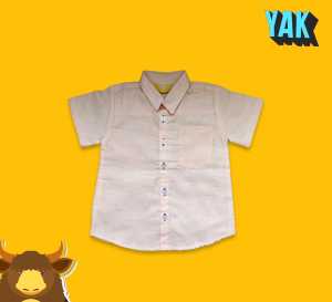 YAK KIDS 2-7T Kemeja anak laki laki lengan pendek / Kemeja anak premium cotton / Atasan anak laki laki casual / Short sleeve shirt boy 102FW220567