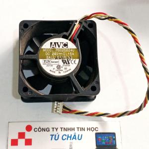 Quạt 6Cm dày 2.5Cm / Điện áp DC 24V Loại 4 dây đầu cắm 4 Pin (Quạt tháo máy LK)