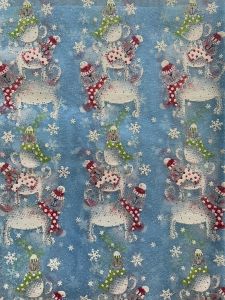 Vải trang trí decor gói quà Noel của Hàn