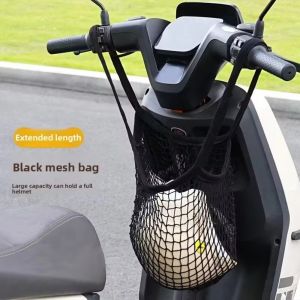 PLLEWY Storage Bag Motorcycle Helmets Luggage Net Mesh Bag Hanging Bag Scooter Storage Mesh Bag High Quality Handlebar Bag Motorcycle Accessories Motorcycle Use