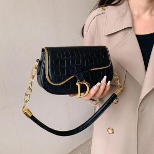 Tas Bahu Wanita Import Terbaru Slingbag Cewek Kulit Pu Semi Rantai Tas Selempang Wanita 224093 2409