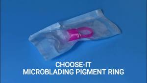 50pcs Microblading Supplies Pigment Glue Rings With Sponge Ink Cups Caps Permanent Makeup Tattoo Eyelash Extensions Holder