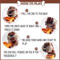 Stealing Bone Action Game Party Toy Bad Dog game Bulldog Toy Interactive Game Children Gift. 