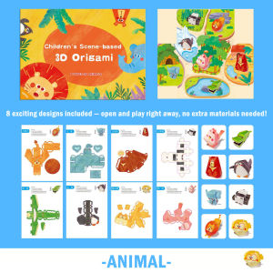 3D Scene Origami | DIY Paper Fold Toy for Kids | Theme Folding Game | Children Hand-on Activity | Gift