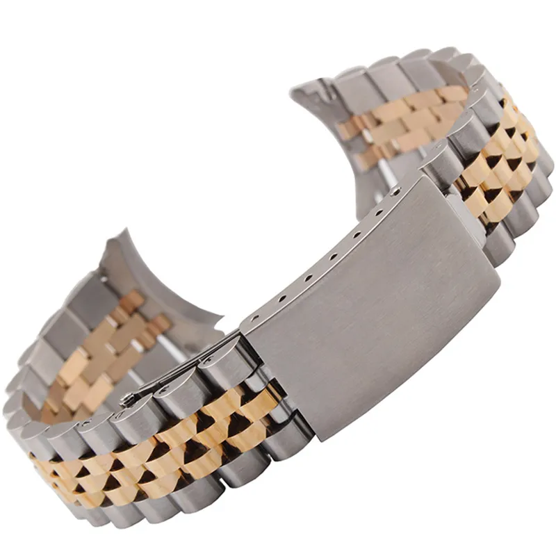 Stainless Steel Jubilee Watchband Refit Compatible with Rolex Log