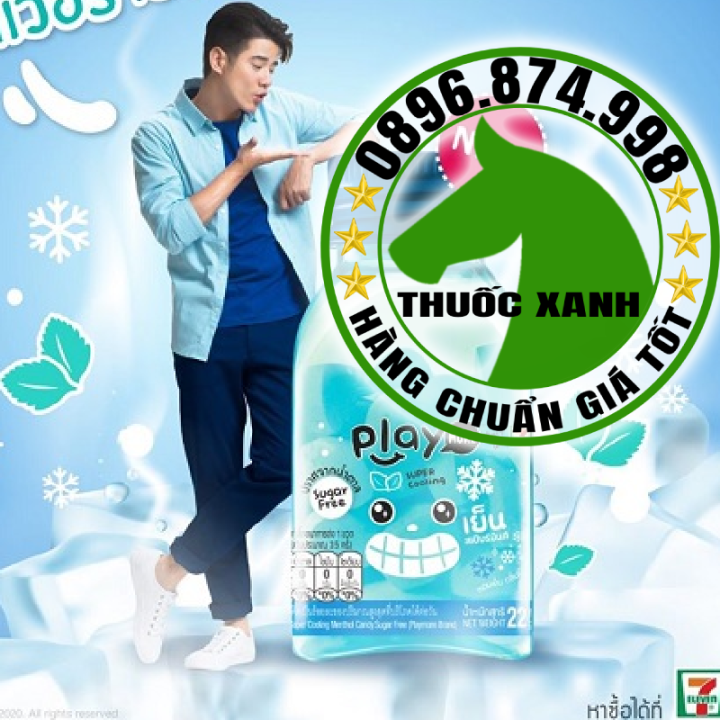 vỉ 10v Kẹo the siêu mát lạnh hương bạc hà Playmore 109k | Lazada.vn