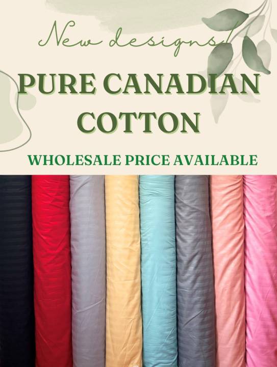 Pure Canadian Cotton PLAIN TELA PER YARD 94-96in | Lazada PH