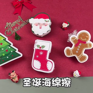 Festive Kitchen Sponges For Efficient Cleaning Of Dishes And Countertops For Kitchen Bathroom Sink With Holiday Charm