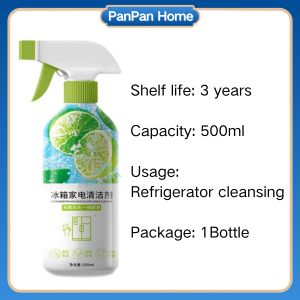 PanPan Fridge Deodorizer 500ML Refrigerator Cleaner Deodorant Microware & Odor Remove Cleaner 冰箱清洁剂 冰箱专用清洁剂去污去霉除味除臭剂净化消毒杀菌清洗剂多功能家用