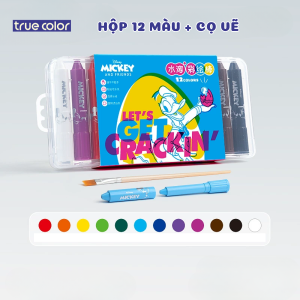 Bút Màu Nước Disney Hữu Cơ Cho Học Sinh Hộp Nhựa  Họa Cụ Tô Màu Vẽ Tranh Anime Không vấy bẩn tay an toàn Bộ 12/24/36