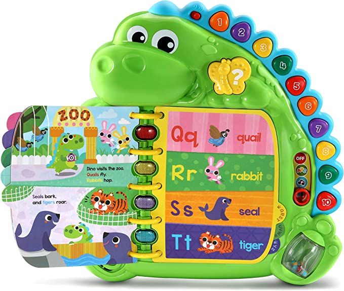 LeapFrog Dino's Delightful Day Alphabet Book, Green | Lazada PH