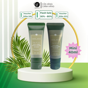 Bộ Gội Xả Gừng Hà Thủ Ô Weilaiya ngăn rụng kích thích mọc tóc Size mini 20ml Tiện Lợi Khi Mang Theo Du Lịch