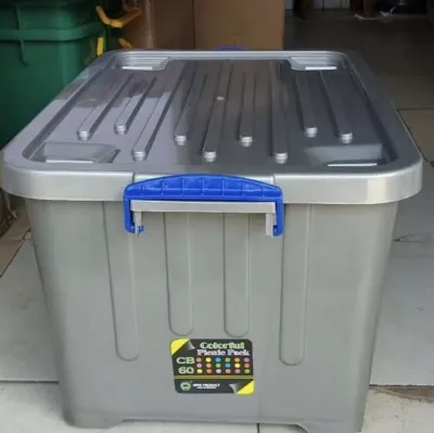 SHINPO REAL Container Box CB 70 liter Roda Kontener Penyimpanan Serbaguna / EZY BOX 75 LITER QIEZASELLER QEIZA SELLER
