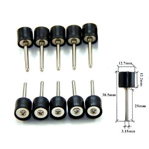 Bộ 5 Trục Cao Su Giữ Giấy Nhám Ống Đường Kính 127mm Gắn Máy Cầm Tay Chuyên Dùng Chà Nhám Đánh Bóng