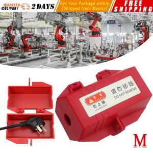 【 BU-Q02 】Appliance Plug Box Lock Small Industrial Plug Household Plug Lockout Device Safety Tool Plug-Lock-Out-Box
