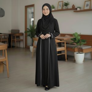 Gamis Abaya  Qiana Turki Remaja Wanita Kekinian Lebaran Terbaru