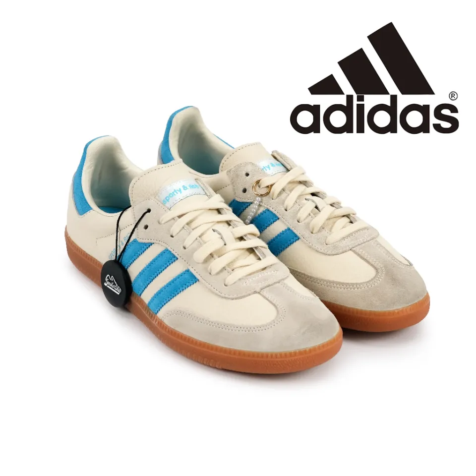 adidas Originals Samba OG Ftwr White/Halo Blue/Off White | Stylerunner adidas Originals Samba OG Ftwr White/Halo Blue/Off White | Stylerunner