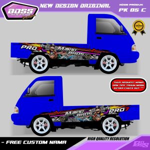 PK 05 - STIKER DECAL MOBIL GRANMAX PICKUP TRITON L300 STRADA DMAX FUTURA HILUX GRATIS CUSTOM NAMA