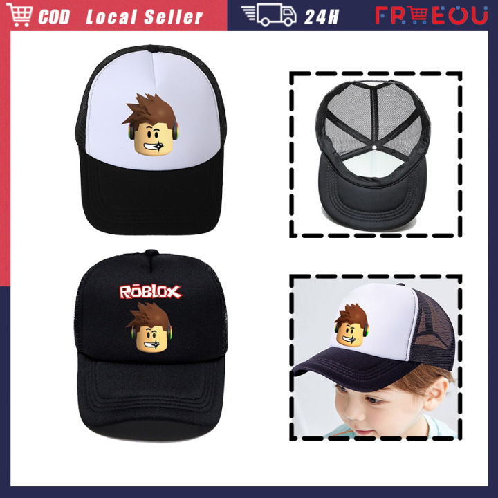 Styles Games Printed Roblox Kids Hats Adjustable Cartoon