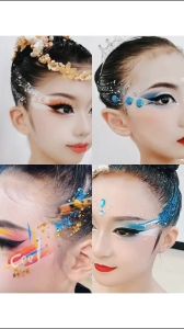 Stage Makeup Hair Gel Cream Glittering Glitter Powder Latin Dance Hair Makeup Sequins Eye Shadow Color Makeup 150g