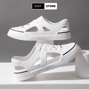 (LÙI 1 SIZE) Giày nhựa lười sneaker nam nữ Duwa- chất EVA siêu nhẹ lỗ thoáng khí đi mưa đi biển thời trang IDEP GL030