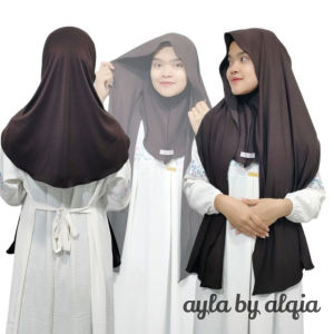 Pasmina iner Jersey Leher AYYLA / Pashmina INNER JERSEY OVAL NUTUP LEHER PREMIUM - Yansya Hijab