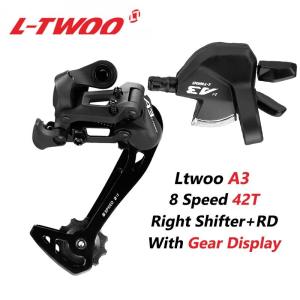 LTWOO A3 8-speed 42T rear derailleur + right shifter Brand new for MTB mountain bike parts with optical gear display