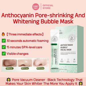 【FAMMY FAEY】Anthocyanin Bubble Mask Tightens Pores Nourishes And Brightens Skin Blackhead Removal/Pore Minimizing Mask