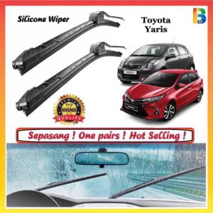 TOYOTA YARIS ( Years 2007 - 2021 ) SILICONE WIPER 1PAIRS(2PCS) Silicone Advance Cleaning Wiper SF14 SF24