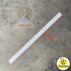 MaxPlus 62.5CM Display Hanging Strips Supermarket Snack Injection Plastic Strip Clear With Hook