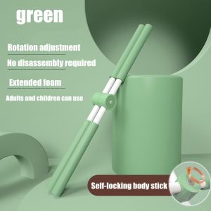 【Bluessooo】Figure stick Yoga open Coverer back hunchback correction Children Standing Posture yoga stick training stick