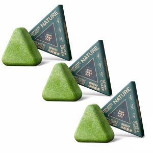 [Youyue] 5pcs Natural Cypress Leaf Triangle Soaps Herbal Shampoo Soap Natural Plant-Based Solid Shampoos Hair Care Oil Control Anti-Dandruff Refreshing Fluffy Nourishing Scalp