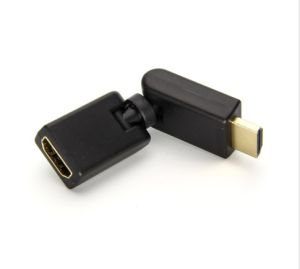 HDMI Male to Female Swivel Adapter 4k 2k 1080p support 90 180 270 360 Degree Angle AdjustableHDMI Rotatable Extension Connector Gold-Plated